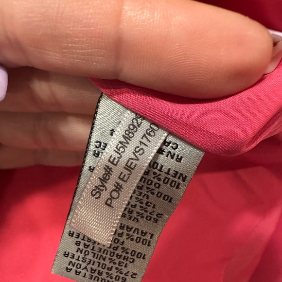 Eliza J Dress Size 8 Fit & Flare Pink Skirt Striped Top Sleeveless A-Line Party - Picture 4 of 11